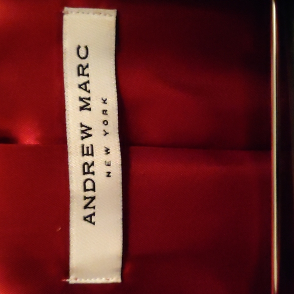 Red Andrew Mars. Full grain leather bamber jacket.As new. - Picture 4 of 5